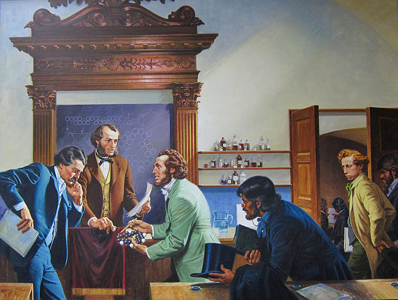 August Kekule, Catalyst of the Chemical Revolution. Jerry Allison, oil on canvas, ca. 1981.