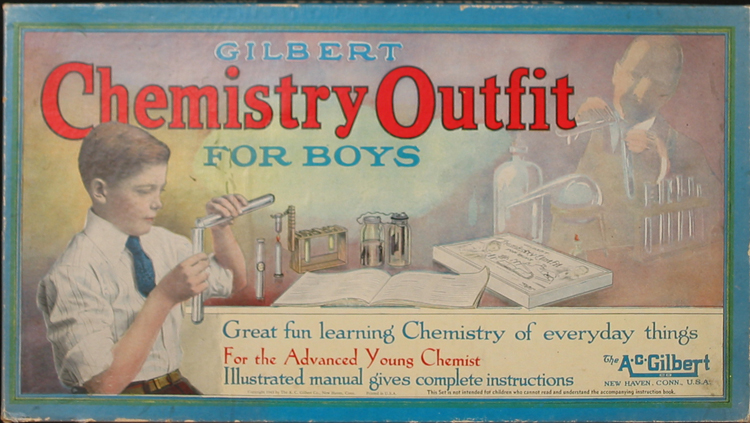 A. C. Gilbert No. 1 “Chemistry Outfit for Boys,” ca. 1943.