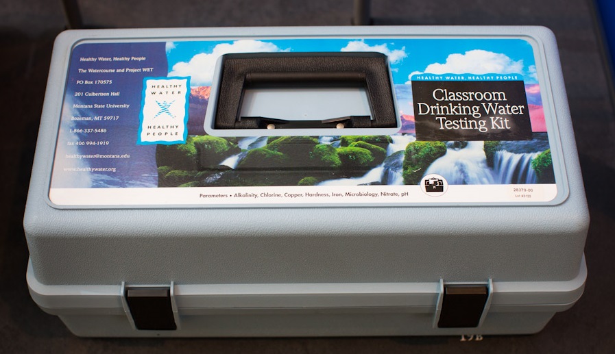 Hach Company classroom drinking water testing kit.