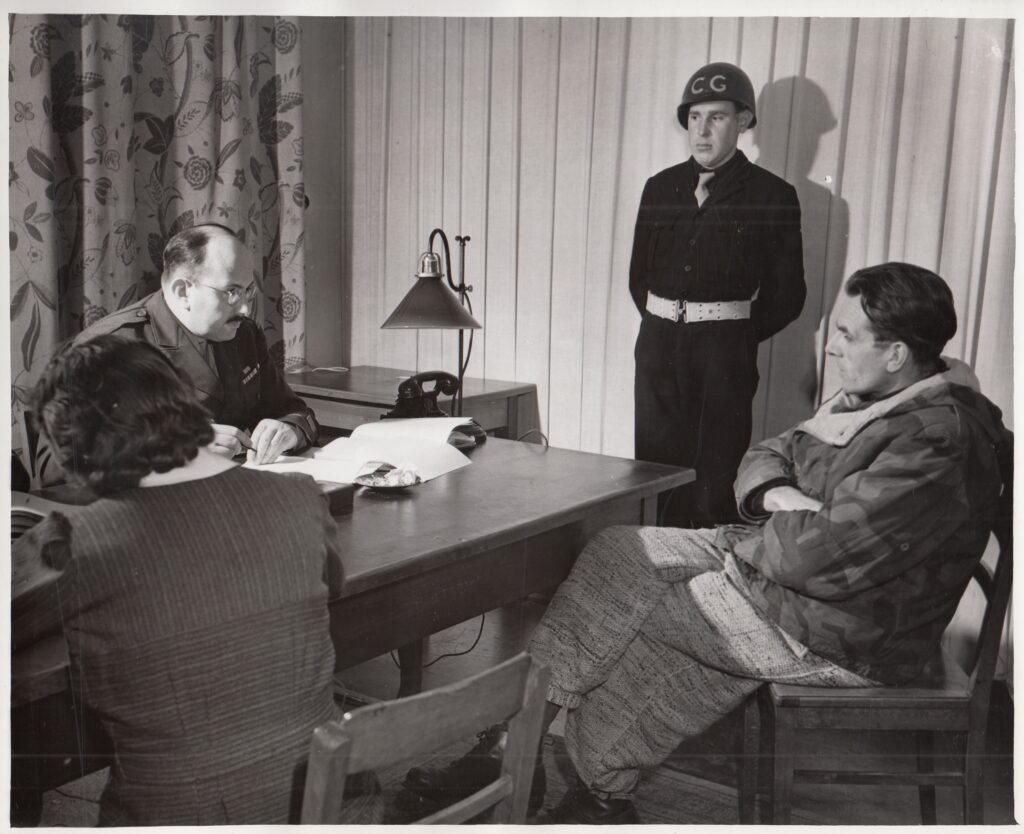 Alexander questioning a suspect