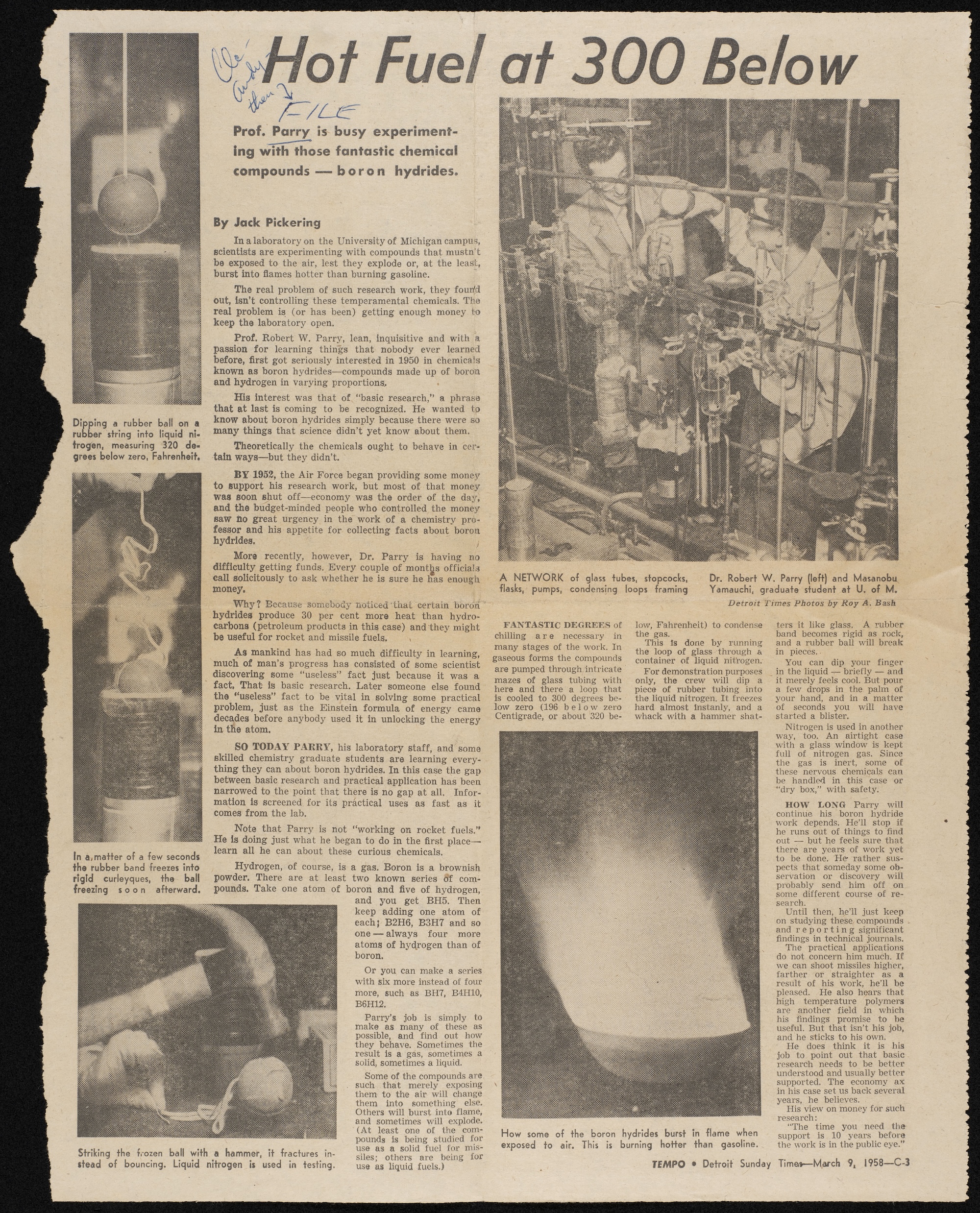 old newspaper clipping