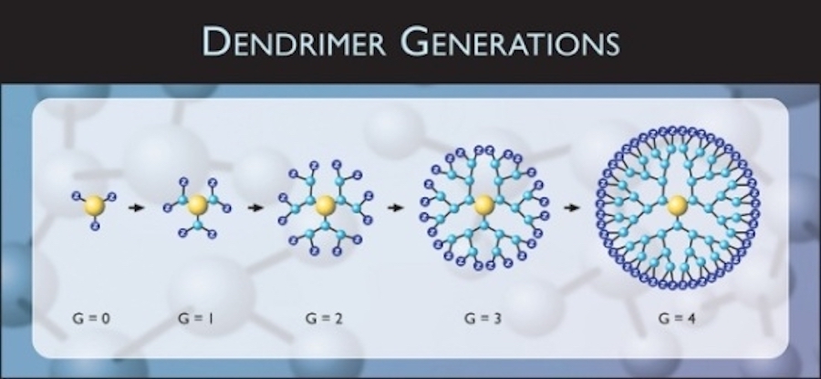 Dendrimer generations.